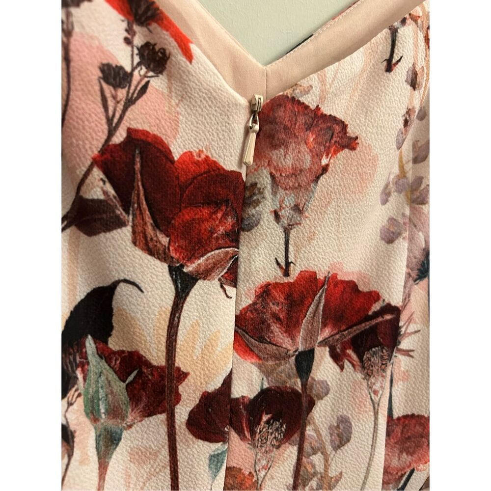 Black Halo Monaco Sheath Floral Cold Shoulder Dress sz 4 Wedding guest, Bow, Rom - Picture 6 of 13